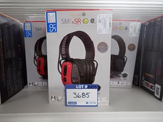 (3) Sensear SM1xSR Noise Canceling 2-Way Radio Headphones.