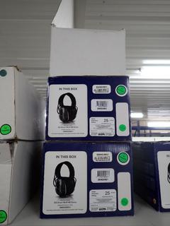 (2) Sensear Smartmuff Noise Canceling 2-Way Radio Headphones.