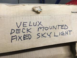 Velux Deck Mounted Fixed Skylight.