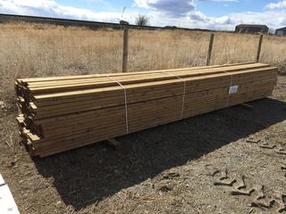 Brown Pressure Treated 2x4 16 Ft. Approximately 142 Pcs. Control # 7094.