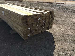 Green Pressure Treated 1x4 8 Ft. Approximately 284 Pcs. Control # 7095.