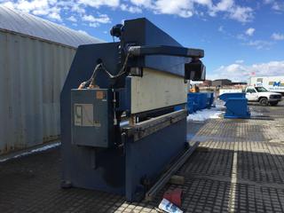Haco 150 Ton Press Brake S/N 57500 w/ Maunal Style Accu Crown. *Note: Buyer is Responsible For Loadout, Picker Required. Manual & Control Switch In Office. Control # 7081*