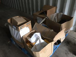 Quantity of Assorted Cat Bearings, Pins, Seals, V Belts, Lights, Switches and Hoses.