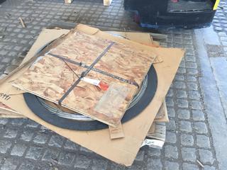 Pipeline Pipe Gaskets, Approximatley 36 In. Diameter.