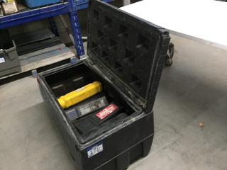 Quantity of Welding Rod, Plastic Canisters and Plastic Tool Box.