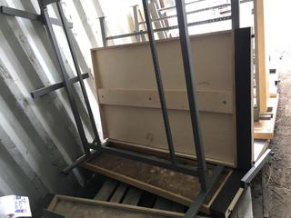 Quantity of Metal/Wood Retail Display Racking.