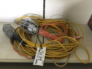 (2) Trouble Lights and (1) Extension Cord. *Length Unknown*