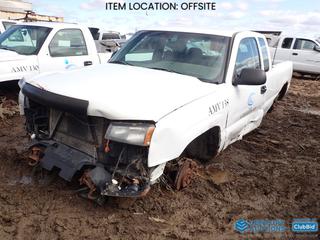 Selling Off-Site - 2006 Chevrolet Silverado 1500 Extended Cab Pickup c/w 4.8L V8 Vortec, A/T, VIN 1GCEC19V76Z280456 *Note: Parts Only, No Tires, Bill of Sale Only* **Located Offsite at 21220-107 Avenue NW, Edmonton, For More Information Contact Richard at 780-222-8309**