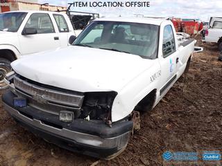Selling Off-Site - 2006 Chevrolet Silverado 1500 Regular Cab Pickup c/w 4.8L V8 Vortec, A/T, VIN 1GCEC14V66E254025 *Note: Parts Only, No Tires, Bill of Sale Only* **Located Offsite at 21220-107 Avenue NW, Edmonton, For More Information Contact Richard at 780-222-8309**