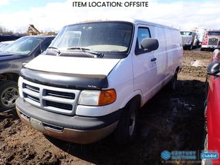 Selling Off-Site - 1999 Dodge Ram 1500 Cargo Van c/w 5.2L, A/T, P253/75R15 Tires, VIN 2B7HB11Y7XK515609 *Note: Bill of Sale Only* **Located Offsite at 21220-107 Avenue NW, Edmonton, For More Information Contact Richard at 780-222-8309**