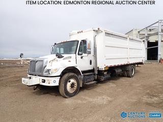 Fort Saskatchewan Location - 2007 International 7400 S/A Garbage/Recycling Truck c/w International DH245, A/T, A/C, GVWR 33,000 Lb., 255 In. W/B, PTO, 11R22.5 Tires, Rear Axle Rating 12,000 Lb., 22 Ft. Box, Showing 232,143 Kms, 20,676 Hours, VIN 1HTWCAAN97J400129