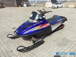 High River Location -  2001 Polaris Rocky Mountain King 800 Snowmobile c/w Grip Warmers, Reverse, Showing 1,493 Miles VIN 4XASM8BSX1C159576 