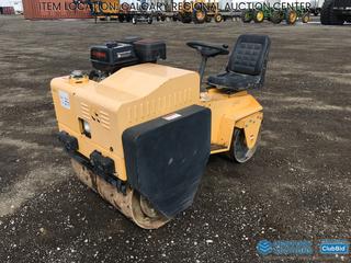 High River Location -  Storike Jining SVH70 Drum Vibratory Roller c/w Loncin 420cc 13 HP Gas, Showing 85 Hours, S/N 171016