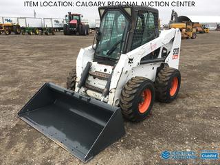 High River Location - 2006 Bobcat S220 Skid Steer c/w Kubota 4 Cyl Diesel, EROPS, 72 In. Bucket, Hyd. Auxiliary, Heater, 12x16.5 Tires, Showing 4,060 Hours, S/N 530712120
