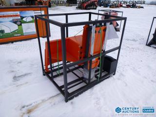 Fort Saskatchewan Location - Unused TMG-PD700S Skid Steer Post Driver w/ Nitrogen Charge Kit, Service Tool Kit, (2) 1/2 In. Hydraulic Hoses, SN 3238210949