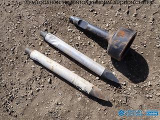 Fort Saskatchewan Location - (2) Hammer Chisel Bits, (1) 5 In. Pounder (Breaker Attachment)