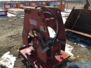 High River Location - Genpac 24 In. x 30 In Hydraulic Excavator Plate Compactor. 