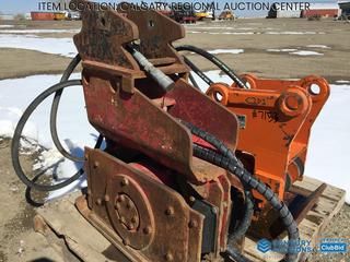 High River Location - Hydraulic 12 In. x 28 In Excavator Plate Tamper. 