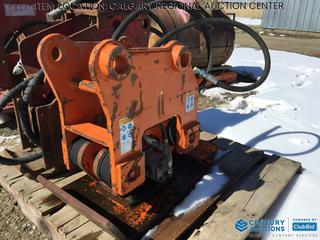 High River Location - Hydraulic 16 In x 20 In. Excavator Plate Tamper. 