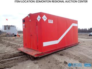 Fort Saskatchewan Location - Skid Mounted Gen Set w/ John Deere 6081 Diesel Engine, 305 KW, 3 Phase, Showing 20,333 Hours, Approx. 19 Ft. x 8 Ft.