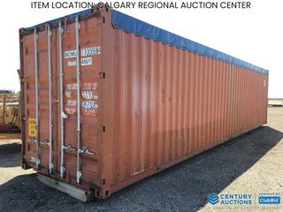 High River Location -  40 Ft. HC Seacan c/w Open Top w/Tarp. # BCMU 1700894