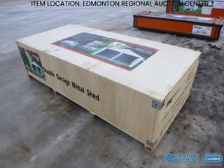 Fort Saskatchewan Location - Unused TMG-MS2119 Double Garage Metal Shed, 21 Ft. x 19 Ft.