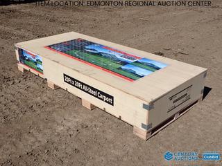 Fort Saskatchewan Location - Unused TMG-CP2020 All Steel Carport, 20 Ft. x 20 Ft.