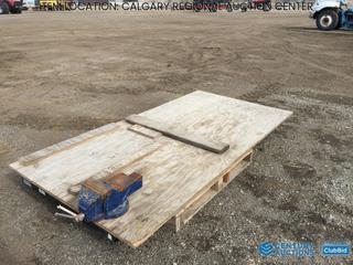 High River Location - Roll Deck c/w Vise, Approximately 45 In. x 89 In.