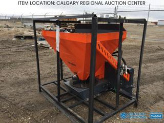 High River Location - Unused Hydraulic TMG-MSS10 Skid Steer Spreader 10 Cu Ft.