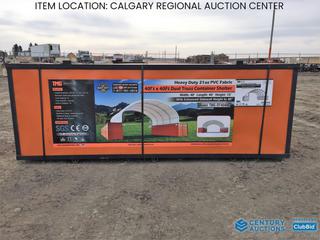 High River Location - Unused TMG-DT4040C Dual Truss Container Shelter, 40 Ft. x 40 Ft. x 15 Ft.