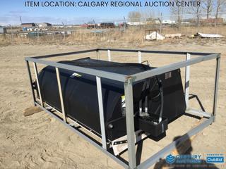 High River Location - Unused 72 In. Hydraulic Skid Steer Bucket Sweeper. 