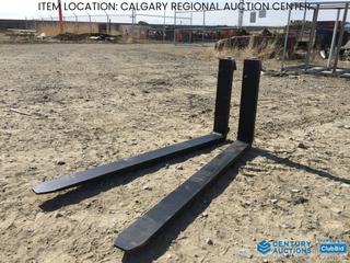 High River Location - Unused 48 In. x 4 In. Set of Forks.