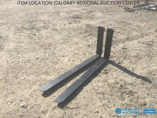 High River Location - Unused 48 In. x 4 In. Set of Forks.