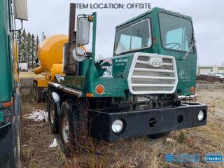 Selling Off-Site - 1976 Canadian Crane Carrier T/A T/A Concrete Mixer, 10 Yard, c/w 8V 92 Detroit Engine, RTO 958LL Transmission, Eaton Differentials, SN MT44244CN950, Unit 21 *Note: Running Condition Unknown* **Located Off Site Near Stony Plain, Contact Simon at 780-566-1831 For More Information**