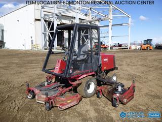 Fort Saskatchewan Location - Toro Groundsmaster 4000-D 4X4 Roughs Mower c/w Kubota V2003 Diesel, 14 Ft. Cutting Area, 26x12-12 Front Tires, 20x10-10 Rear Tires, Showing 7016 Hours, SN 30410-250000255