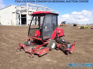 Fort Saskatchewan Location - Toro Groundsmaster 4000-D Rough Mower c/w Kubota V2003 Diesel, 14 Ft. Cutting Area, 26x12-12 Front Tires, 20x10-10 Rear Tires, Showing 4427 Hours, SN 30410-240000112 *Note: Missing Windows*