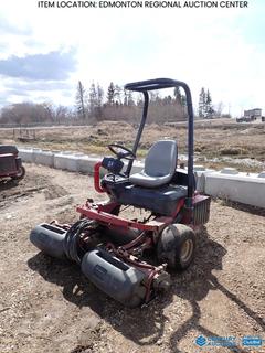 Fort Saskatchewan Location - Toro Greensmaster 3250-D Tee Box Mower c/w Briggs and Stratton DM850D Diesel, (3) 22 In. Reels, Turf Tires, 19x10.5-8, Showing 4875 Hours