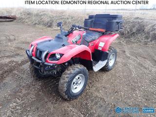 Fort Saskatchewan Location - 2003 Yamaha Grizzly 660 4X4 ATV c/w Gas, 25x8-12 Front Tires, 25x10-12 Rear Tires, Warn 2500 Lb Winch, Cargo Box, Showing 10,172 Kms, 661 Hours, VIN JY4AM03W03C005998 *Note: BC Registered*