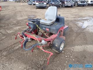 Fort Saskatchewan Location - Toro Greensmaster 3250-D Mower c/w Briggs and Stratton Vanguard DM850D Diesel, Showing 4655 Kms *Note: Parts Only*