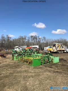 Selling Off-Site - Large Diameter Tank Erection Equipment c/w (3) Heavy Duty Automatic Buggies (Wired for 110 Volts), (50) Scaffold Knee Braces, (50) Knee Brace Poles c/w 3/8 Cable, (50) Scaffold Clips, (14) Shell Ladders, (5) Hook Shell Ladders, (35) Key Plates, (2) Large Metal Boxes to Store Hardware (With Internal Compartments), Approx. 100 Staking Clips c/w Wedges, Approx. 100 Pins, 100 Shell Nuts and 100 U Bars **Located Offsite Near Tofield, For More Information Contact Connor at 780-218-4493**