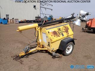 Fort Saskatchewan Location - Wacker LT4 6KW Light Tower c/w Isuzu Engine, Pintle, P205/75R15 Tires, VIN 1M9LS1614VB101768 *Note: Parts Only*