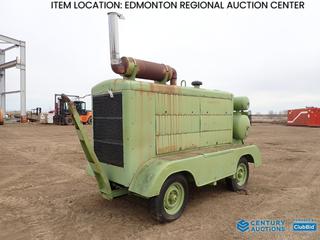 Fort Saskatchewan Location - 1970 CP 11 Ft. Tow Behind Air Compressor c/w 4-71 Detroit Diesel Engine, 6.50-16 Tires (Sidewalls Cracked), Showing 3540 Hours, SN F31358 *Note: Year APO, Missing Secondary Fins, Good Running Condition as per Consignor* 