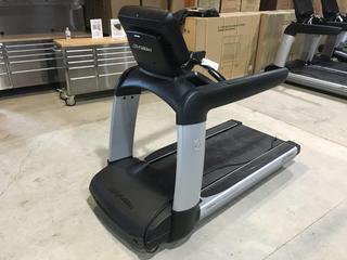 Life Fitness 95T Elevation Series Treadmill c/w FlexDeck Shock Absorption System, 0-15% Incline, 0.5-14mph, Interactive Workouts & 19 In. Discover SE Console, 120V, 20 Amp Plug, S/N AST159510.