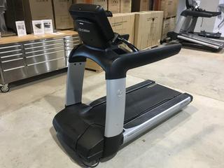 Life Fitness 95T Elevation Series Treadmill c/w FlexDeck Shock Absorption System, 0-15% Incline, 0.5-14mph, Interactive Workouts & 19 In. Discover SE Console, 120V, 20 Amp Plug, S/N AST159513.