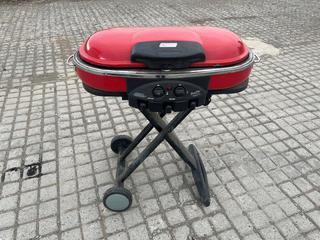 Coleman Model 9949 Series Roadtrip Grill c/w Griddle Plates & Carrying Bag.