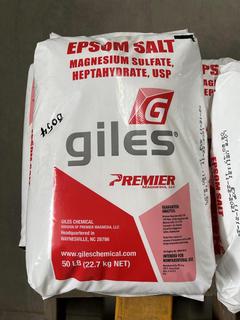 (5) 50lb Bags of Giles Epsom Salt.