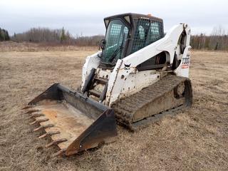 2008 Bobcat T300 Multi Terrain Loader C/w Kubota V3300 59.1hp Diesel Engine, Aux Hyd, ISO/H-Drive Operation Control Patterns, Electronic Security System, Hyd Q/A, 80in Bucket And 18in Tracks. Showing 3602hrs. SN 532040019
