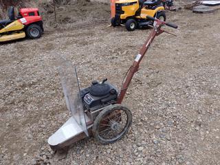 Weed Trimmer C/w Briggs & Stratton 6.25 Engine And Plexiglass Front Guard. SN 0801185628557 *Note: Running Condition Unknown*
