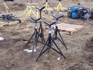 Qty Of (4) Sumner 2000lb Cap. 52in Adjustable Pipe Stands 