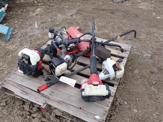 Qty Of Assorted Brush Cutters C/w Performance Plus Compressor *Note: Parts Only*
